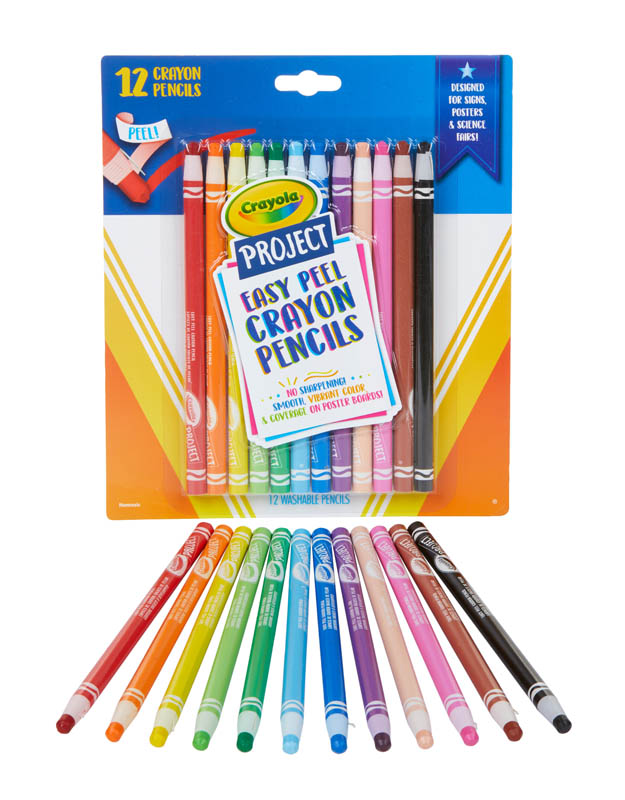 Crayola Project: Easy Peel Crayon Pencils (12 count) | Crayola