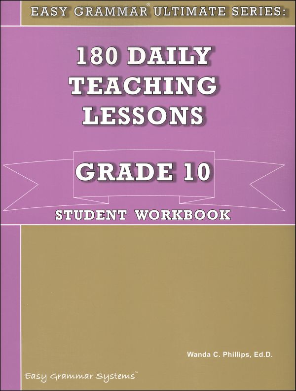 Easy Grammar Ultimate Series Grade 10 Student Workbook