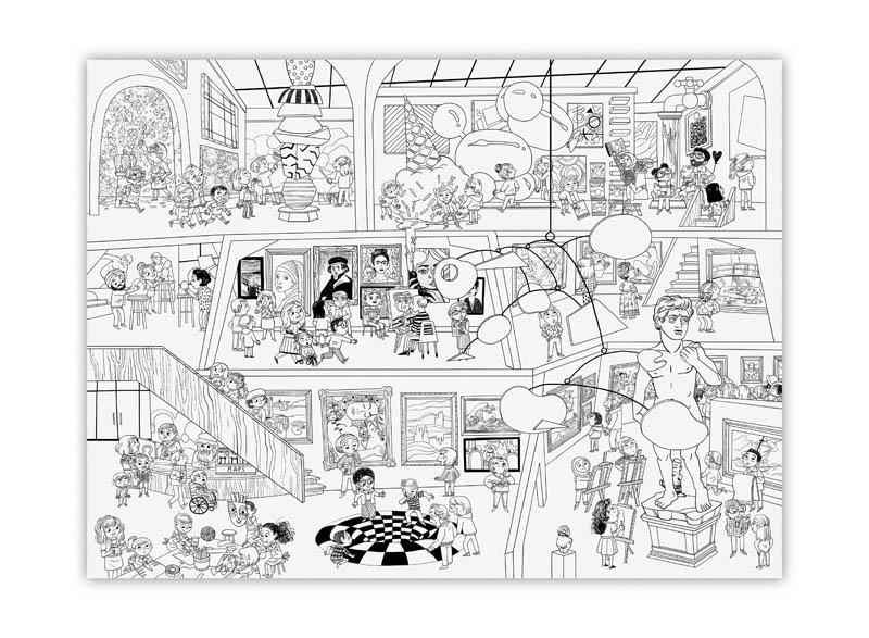 Download Giant Coloring Poster - Art Museum | Crocodile Creek