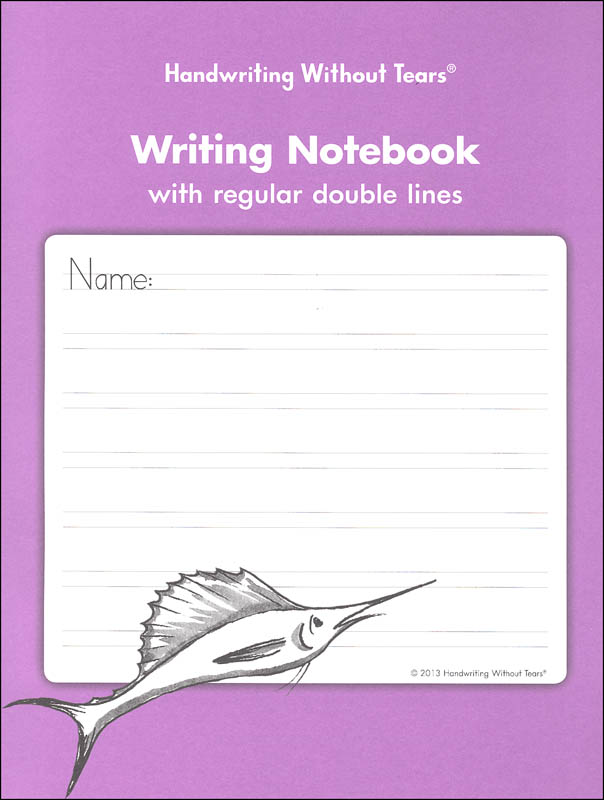 Writing Notebook - Regular Double Lines | Handwriting Without Tears