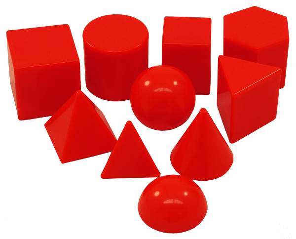 Geometric Shapes (Plastic 3D based on 1" size)