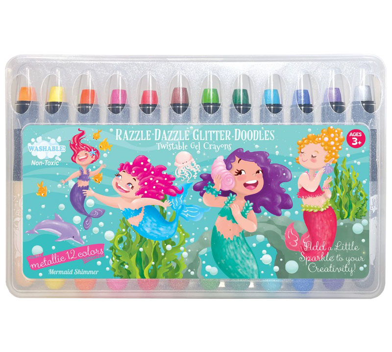 Razzle Dazzle Glitter Doodle Gel Crayons - Mermaid Shimmer