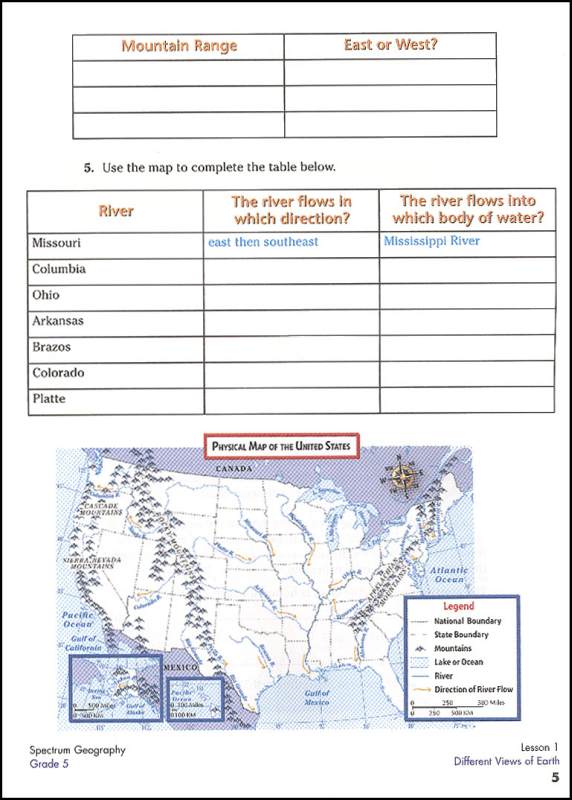 Spectrum Geography Gr. 5 - USA | McGraw-Hill | 9780769687254