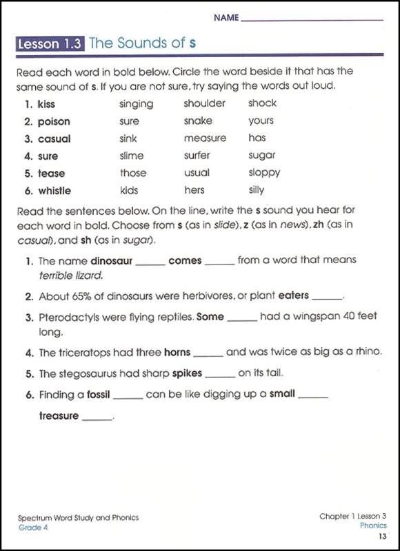 Spectrum Word Study and Phonics Gr. 4 | McGraw-Hill | 9780769682945