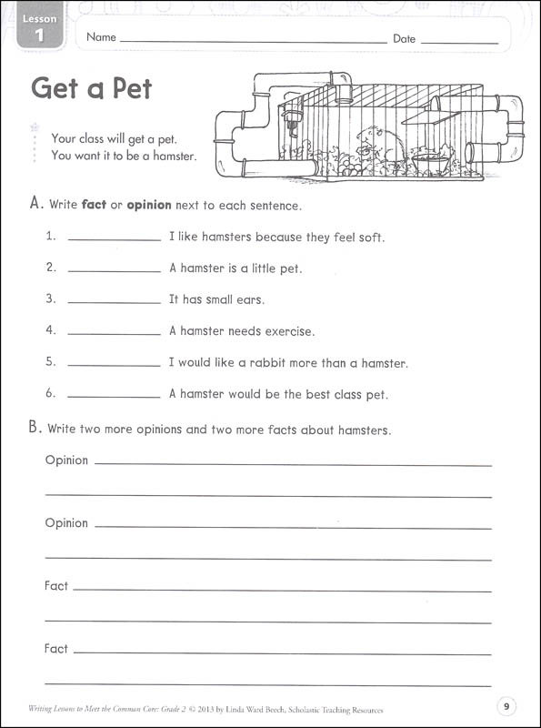 Writing Lessons to Meet the Common Core: Grade 2 | Scholastic