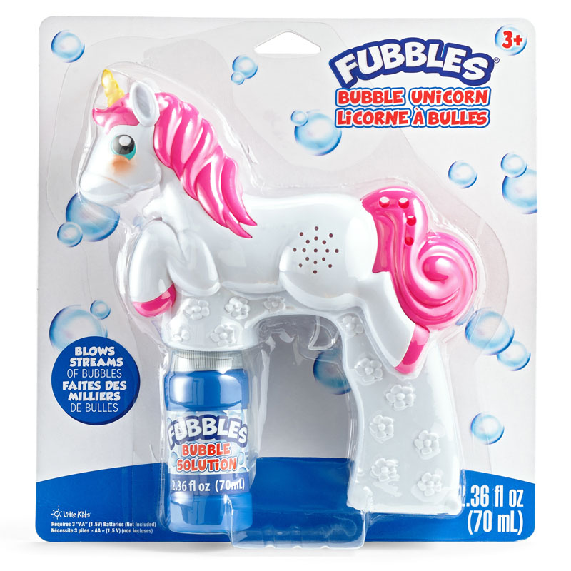 Fubbles Bubble Animal Blasters - Bubble Unicorn
