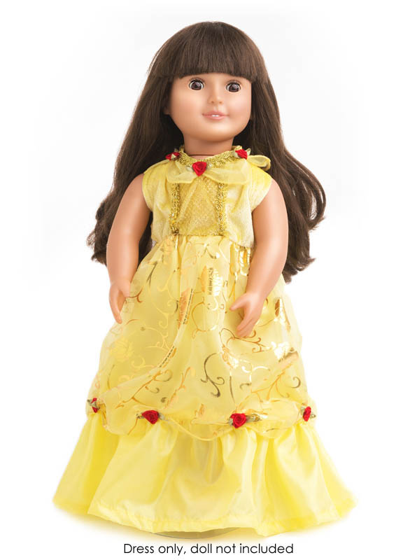 Yellow Beauty Doll Dress