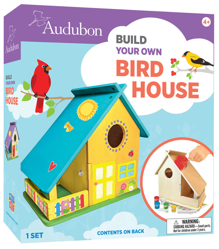 Audubon - Bird House Buildable Wood Paint Kit