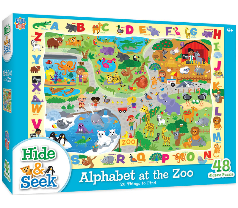 Hide & Seek - Alphabet at the Zoo (48 piece)