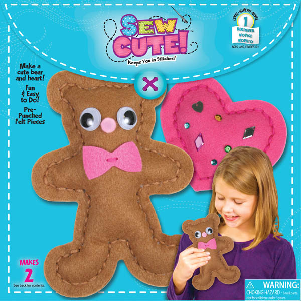 Sew Cute! Bear w/ Heart Felt Sewing Kit