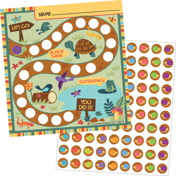 Mini Incentive Charts with Stickers - Nature Explorers