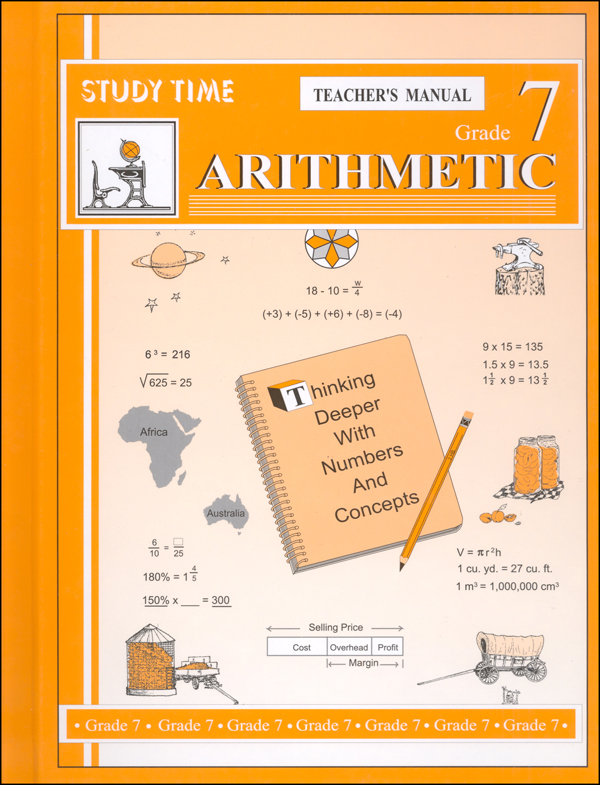 Study Time Arithmetic - Teacher's Manual, Grade 7