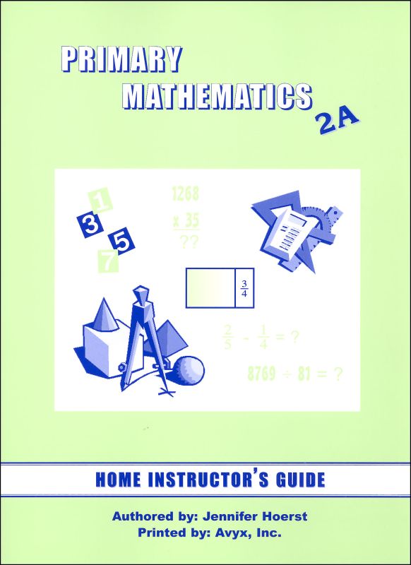 Primary Math US 2A Home Instructor Guide for 3rd edition