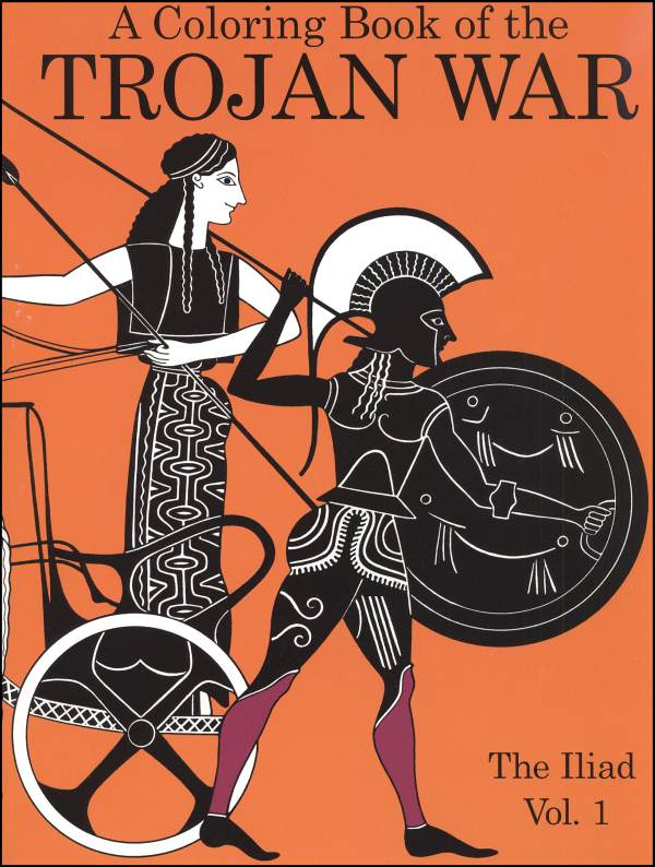 Coloring Book of Trojan War: Iliad Vol. 1