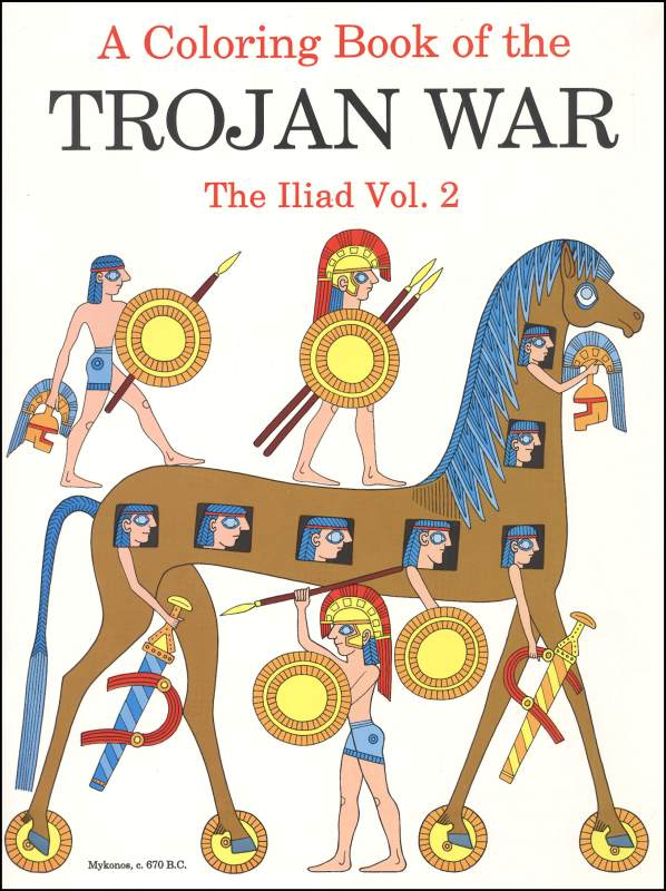 Coloring Book of Trojan War: Iliad Vol. 2