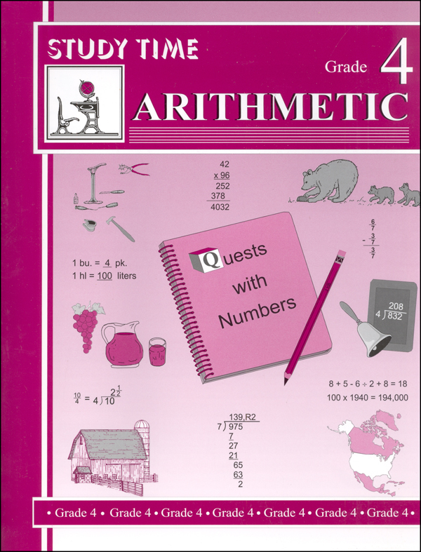 Study Time Arithmetic - Workbook, Grade 4