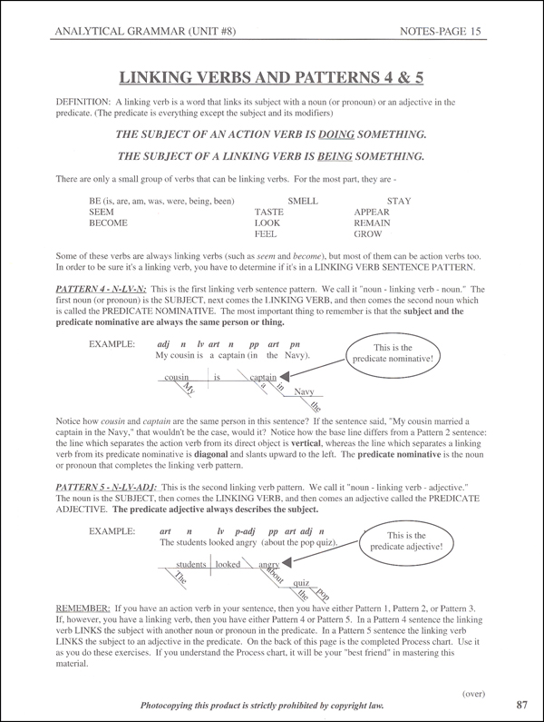 Analytical Grammar Student Workbook | Demme Learning
