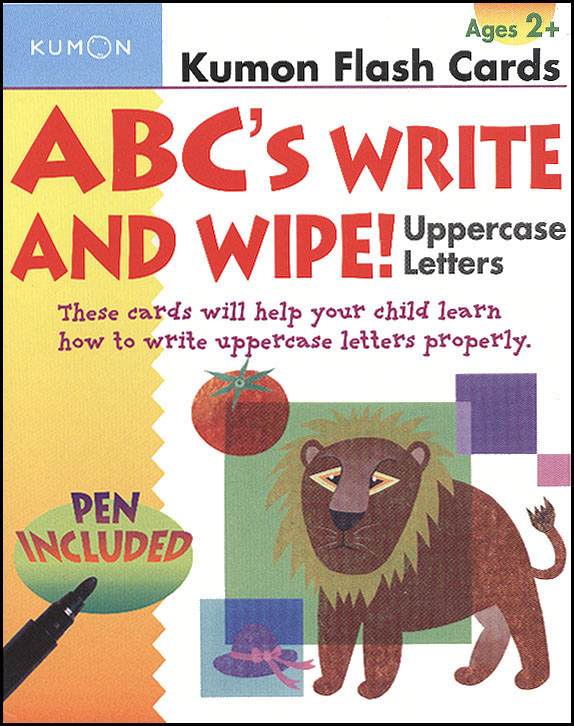 ABC's Uppercase Write and Wipe Flash Cards