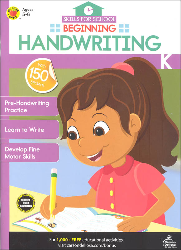 Beginning Handwriting (Skills for School)