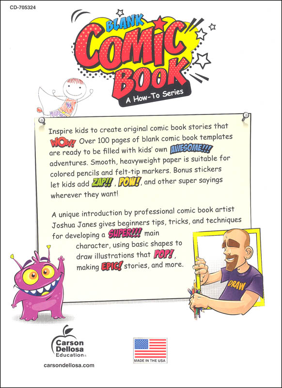 blank comic book how to series level 1 activity book brighter child