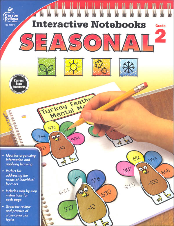 Interactive Notebooks: Seasonal - Grade 2