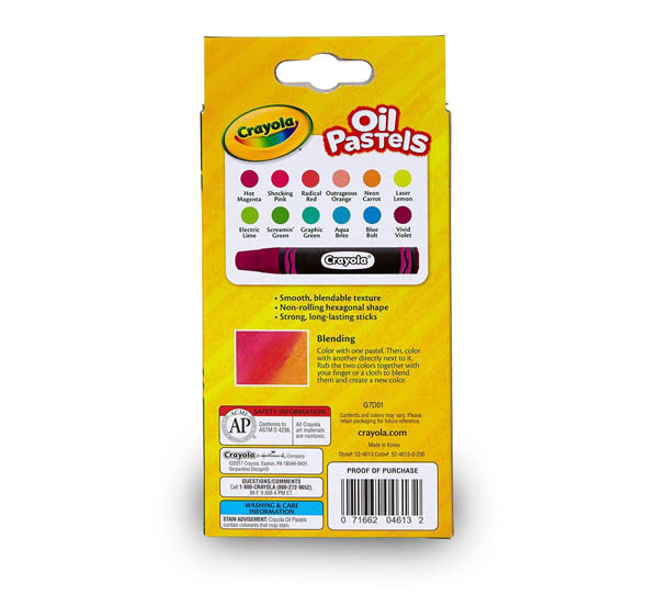 Crayola Neon Oil Pastels (12 count) | Crayola