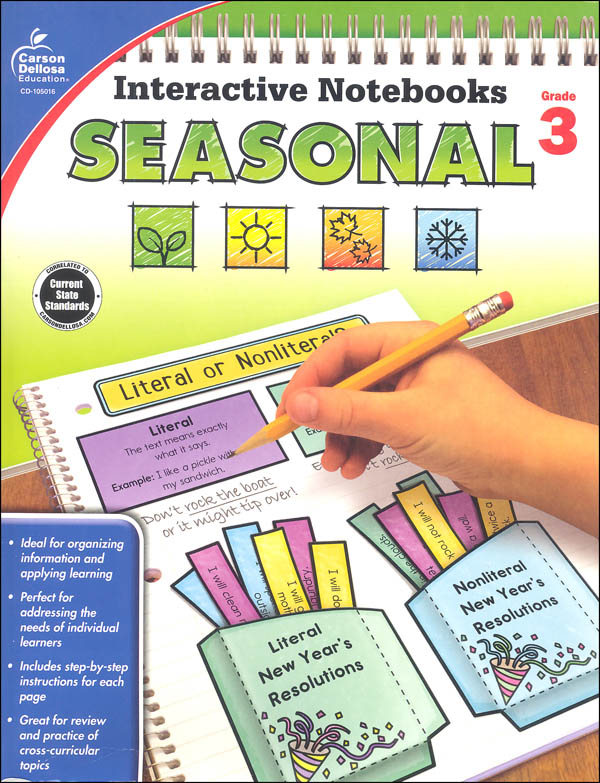 Interactive Notebooks: Seasonal - Grade 3