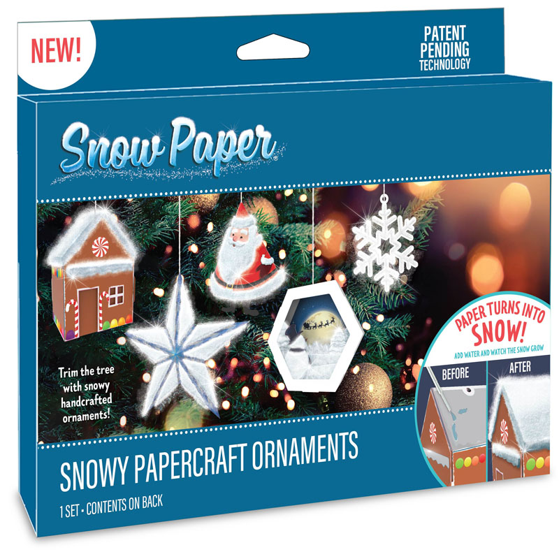 Snowy Papercraft Ornaments | Creative Kids