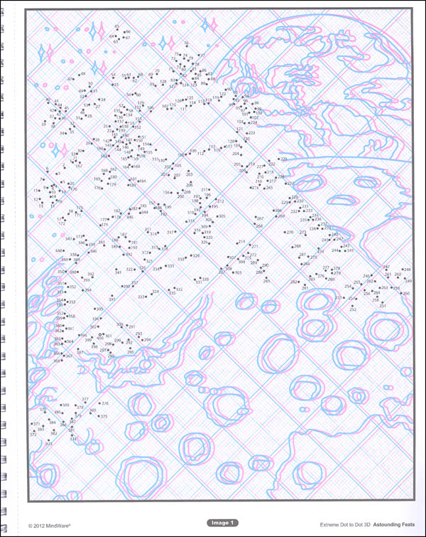 Extreme Dot to Dot Book 3D Astounding Feats MindWare