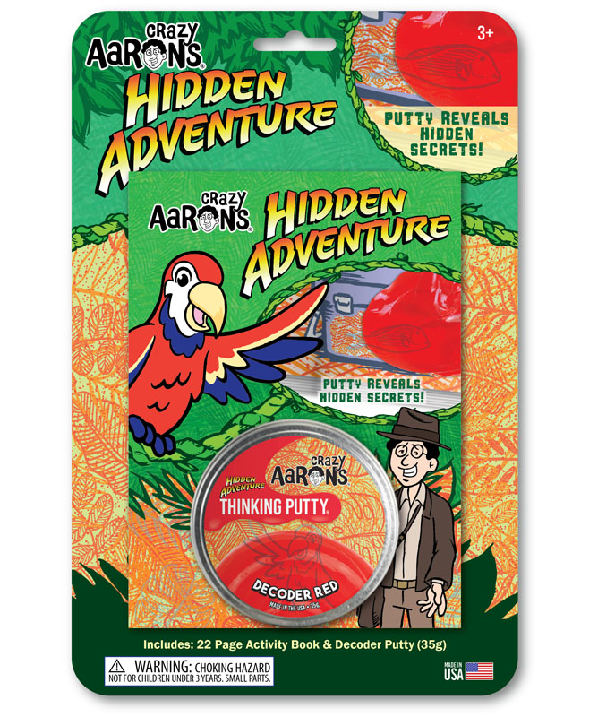 Crazy Aaron's Hidden Adventure Putty Kit (2.75" tin with book)