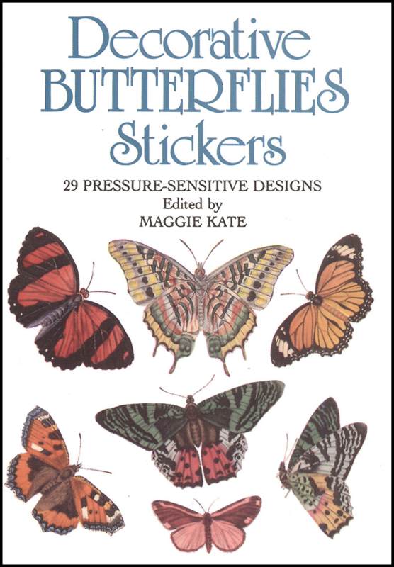 Decorative Butterflies Small Format Stickers