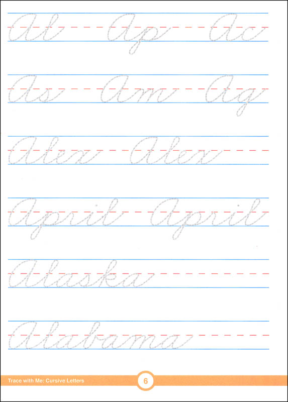 Cursive Letters Activity Book (Trace with Me) | Thinking Kids ...