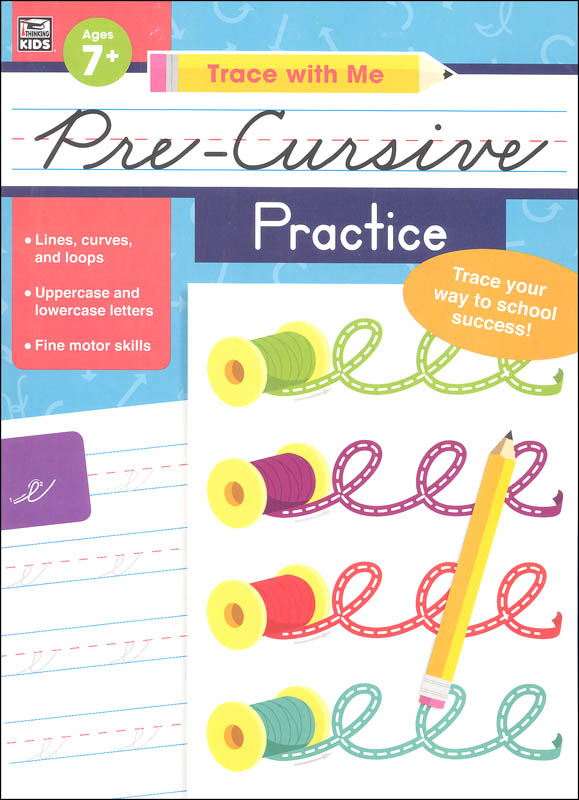 Pre-Cursive Practice Activity Book (Trace with Me)