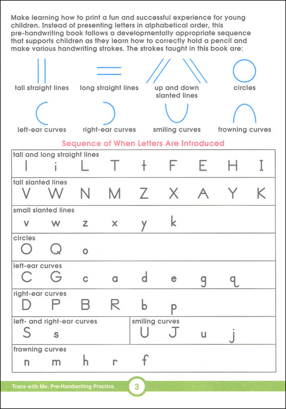 PreHandwriting Practice Activity Book (Trace with Me