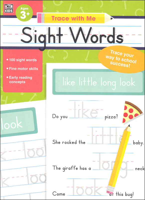 Sight Words Activity Book (Trace with Me)