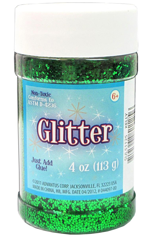 Glitter Shaker Top Jar - Kelly (4oz/113 grams)