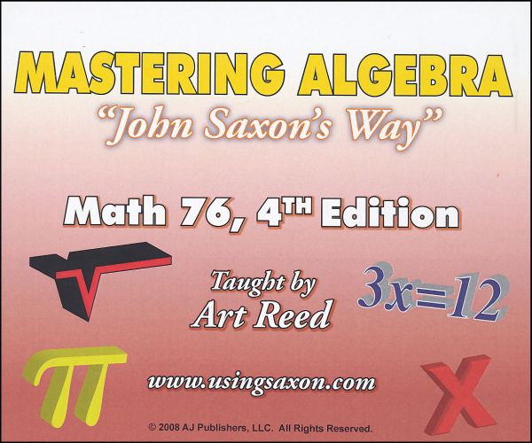 Mastering Algebra - Math 76 DVD (4th Edition)