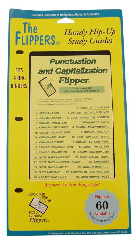 Punctuation and Capitalization Flipper