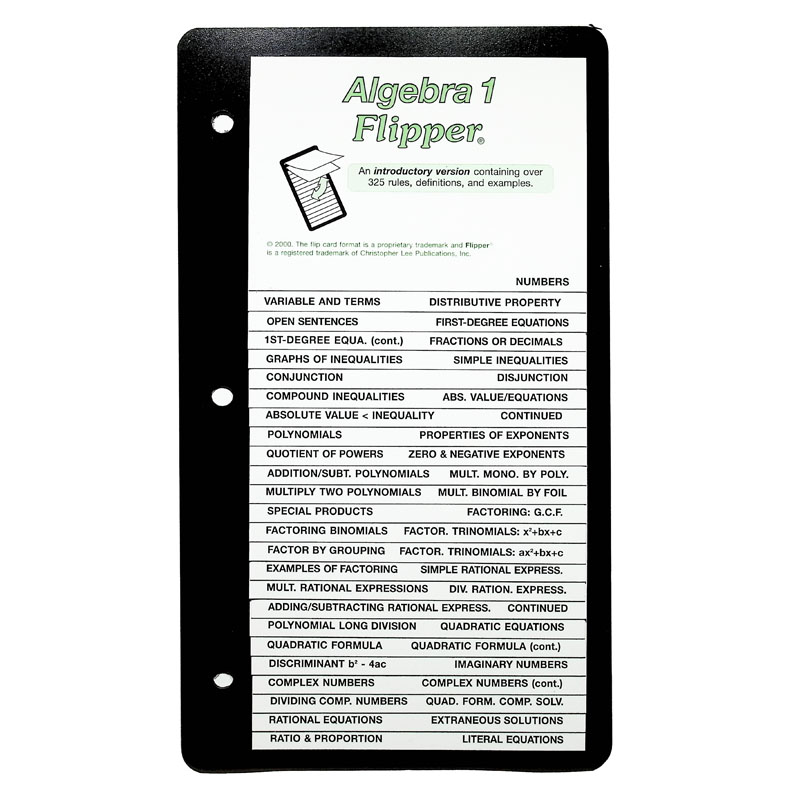 Algebra 1 Flipper