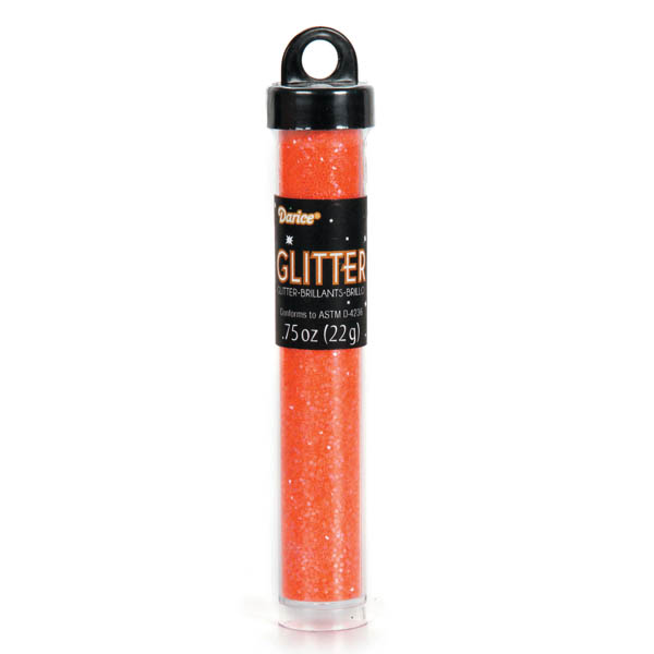 Neon Craft Glitter - Orange (22 grams)