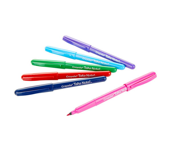 Crayola Take Note! FeltTip Pens (6 count) Crayola