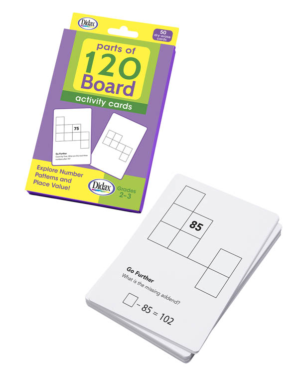 Parts of 120 Board Activity Cards