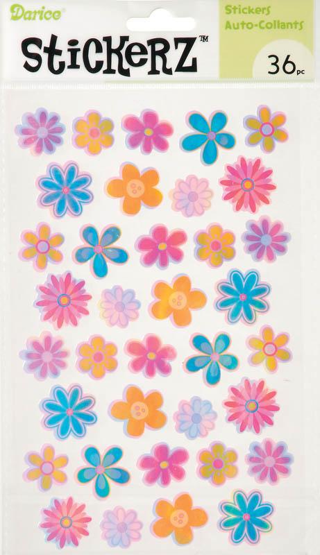 StickerZ: Opalescent Flowers (36 pieces)