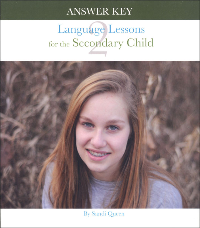 Language Lessons for Secondary Child Volume 2 Answer Key