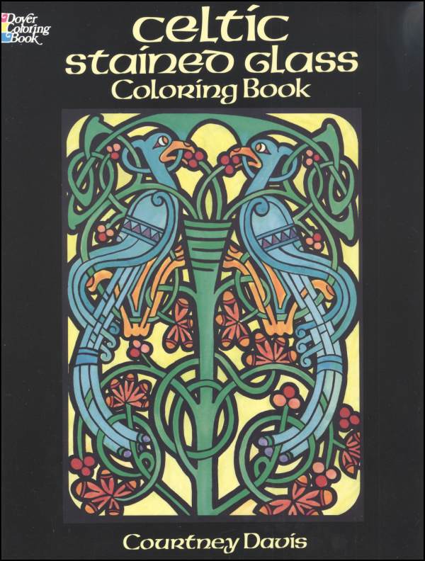 Celtic Stained Glass Coloring Book