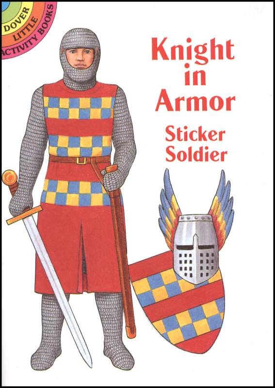 Knight in Armor Sticker Paper Doll