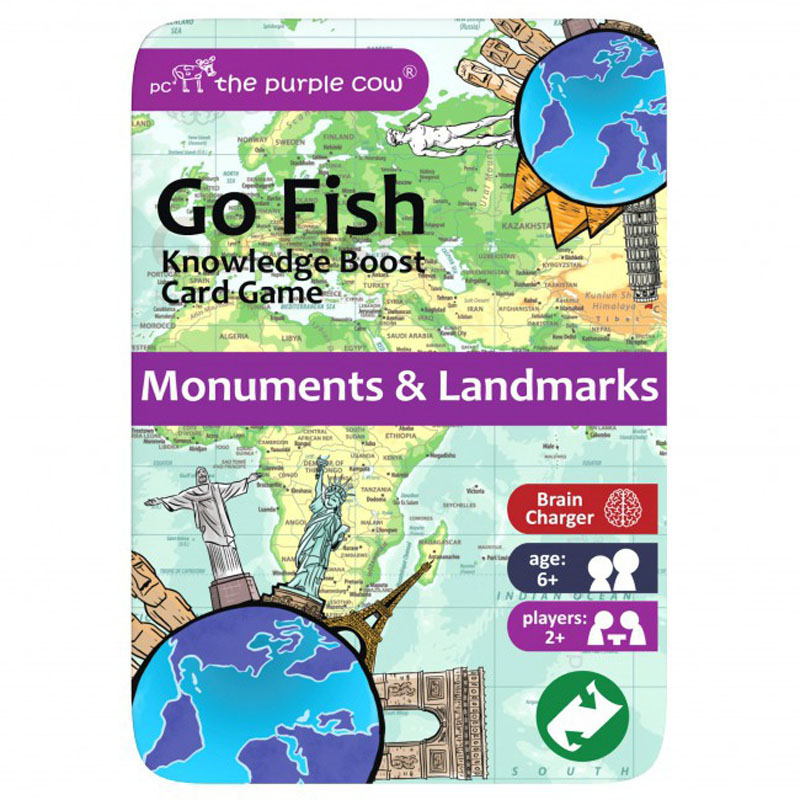 Monuments & Landmarks - Go Fish Knowledge Boost Card Game