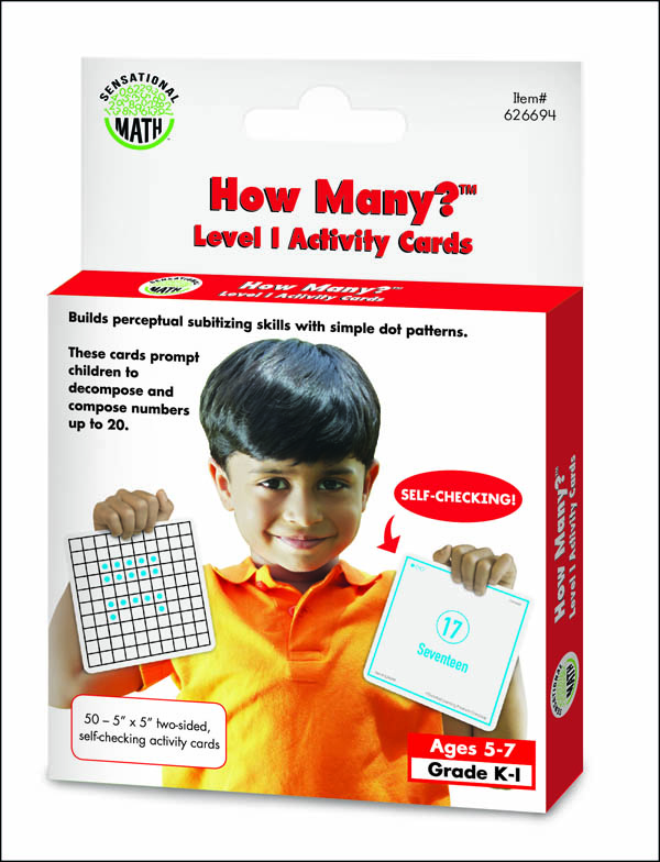 How Many? Activity Cards Level 1 (Sensational Math)