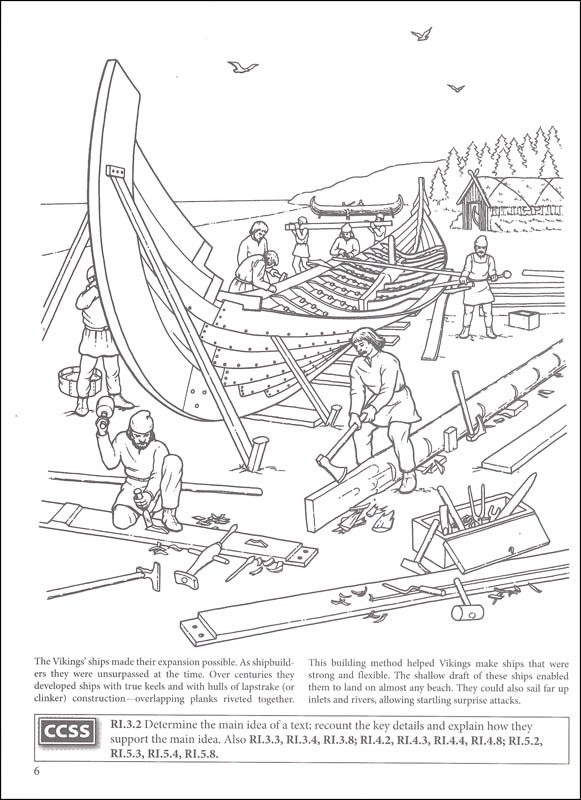 Story of the Vikings Coloring Book (Boost Series) | Dover Publications