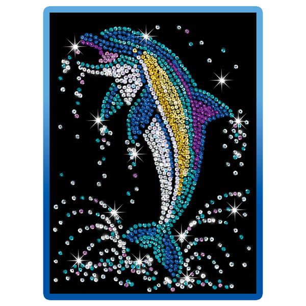 Sequin Art Blue Dolphin